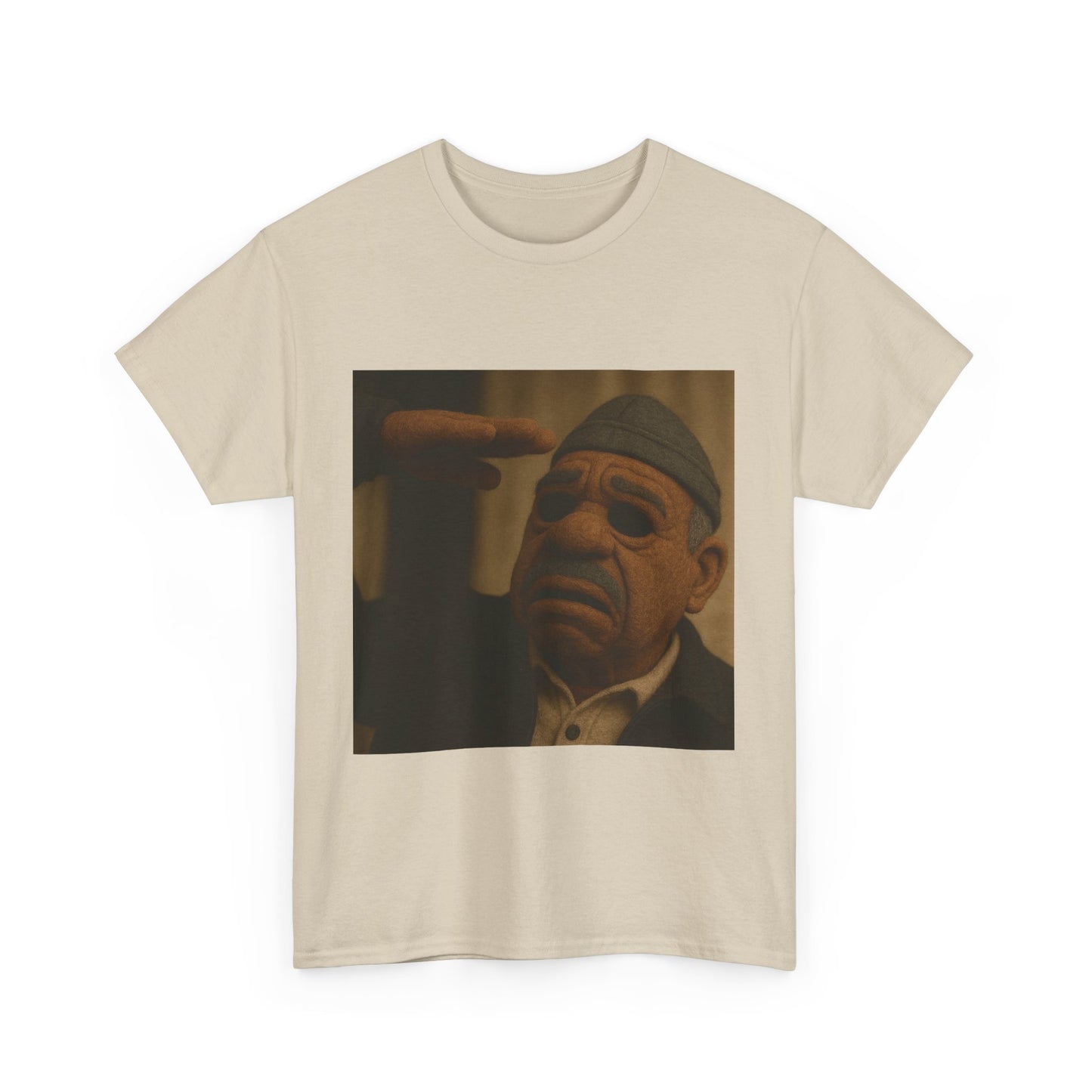 Saluting Hero Unisex Heavy Cotton Tee - Fun Graphic Tee for Casual Outings