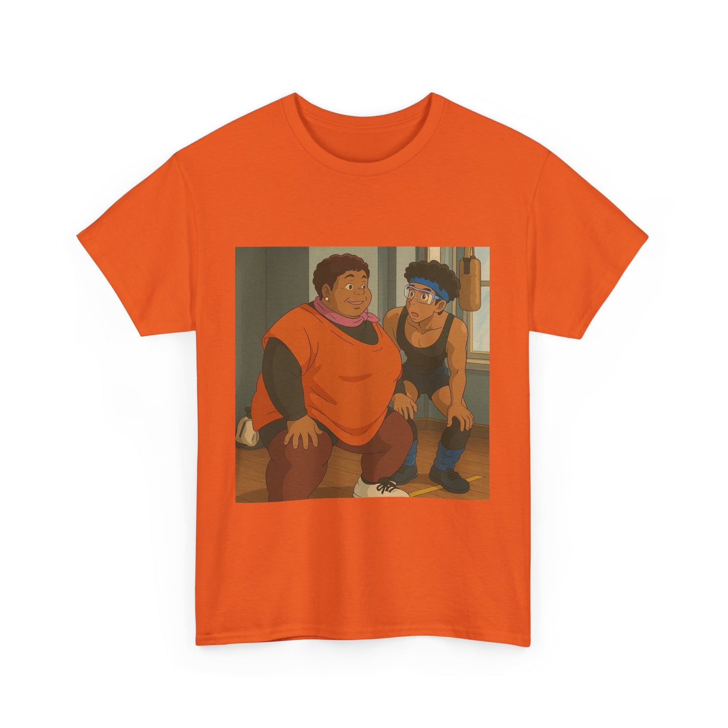 Funny Unisex Heavy Cotton Tee - Nostalgic Cartoon Design for Casual Wear