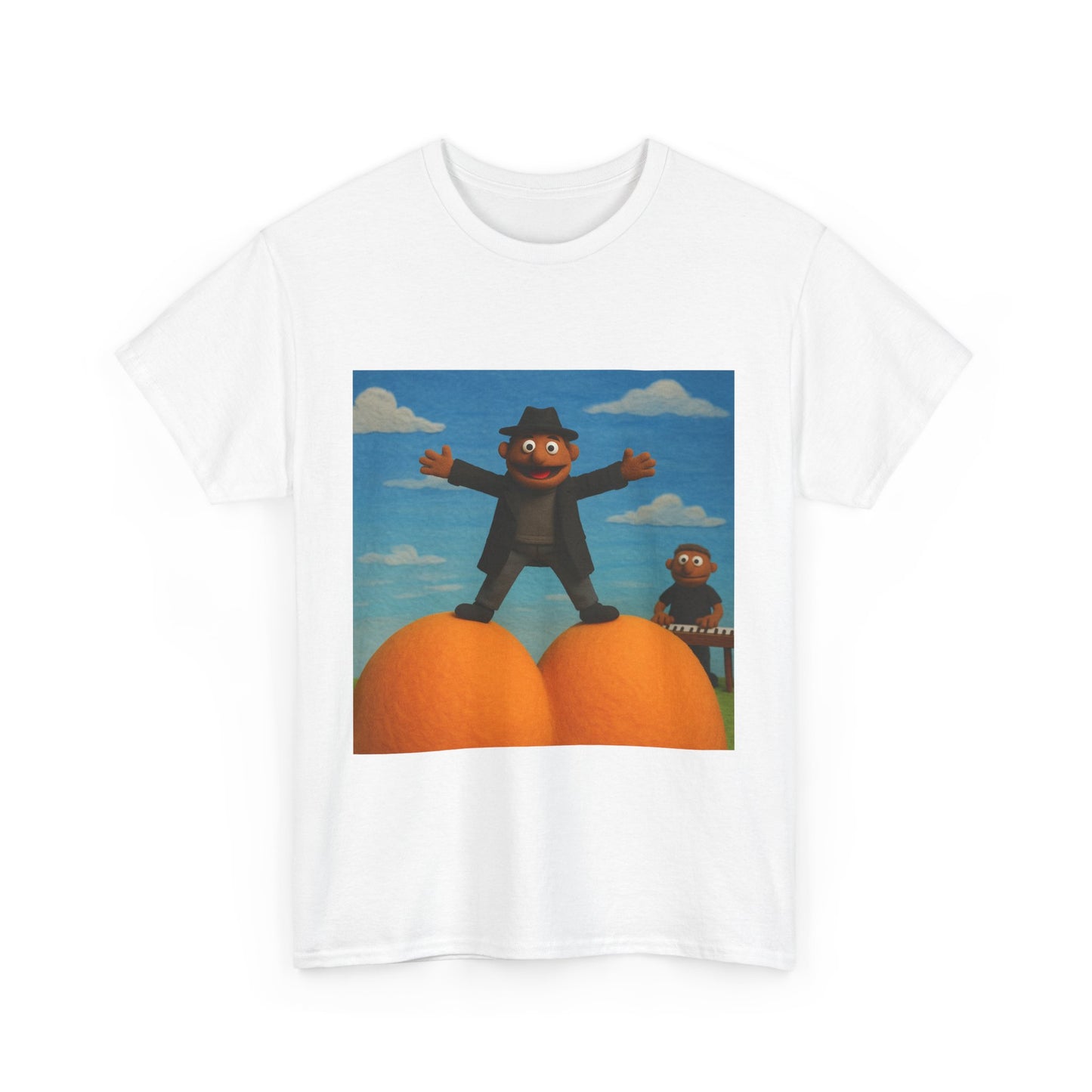 Unisex Heavy Cotton Tee - Retro Adventure Graphic Tee