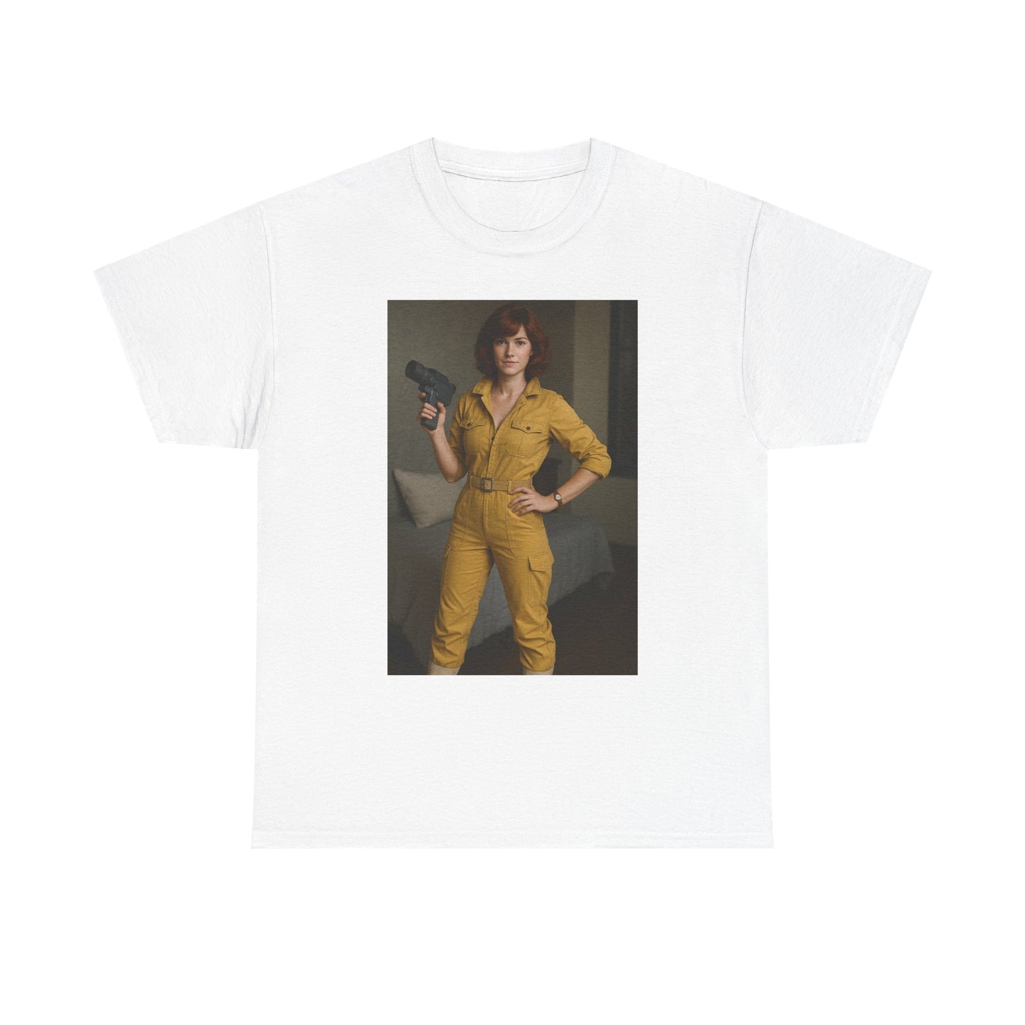 Retro Hero Unisex Heavy Cotton Tee - Vintage Style Graphic Tee for Casual Wear