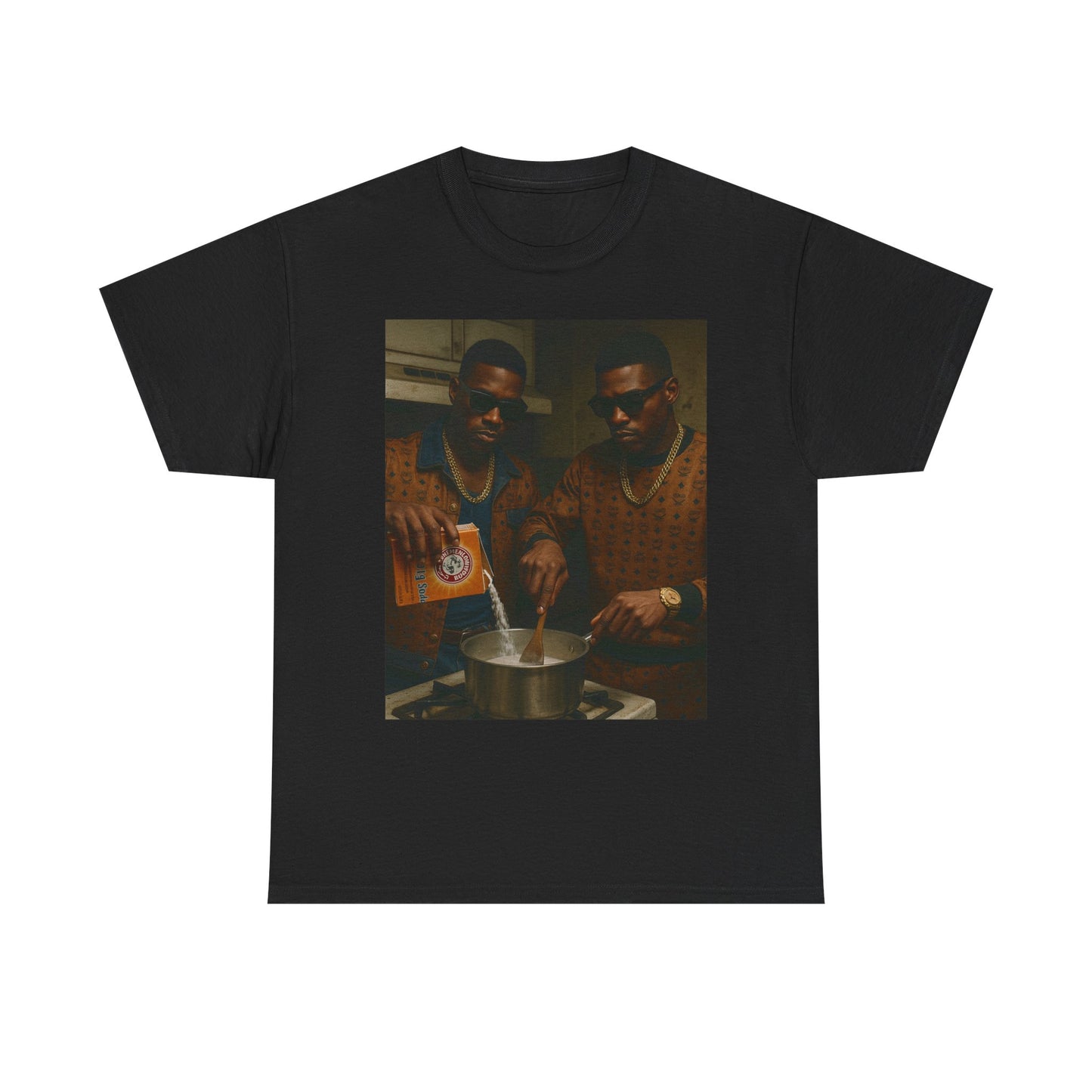 Hip-Hop Cooking Tee | Unisex Heavy Cotton T-Shirt, Streetwear, Music Lover Gift, Unique Graphic T-Shirt, Casual Wear, Birthday Gift