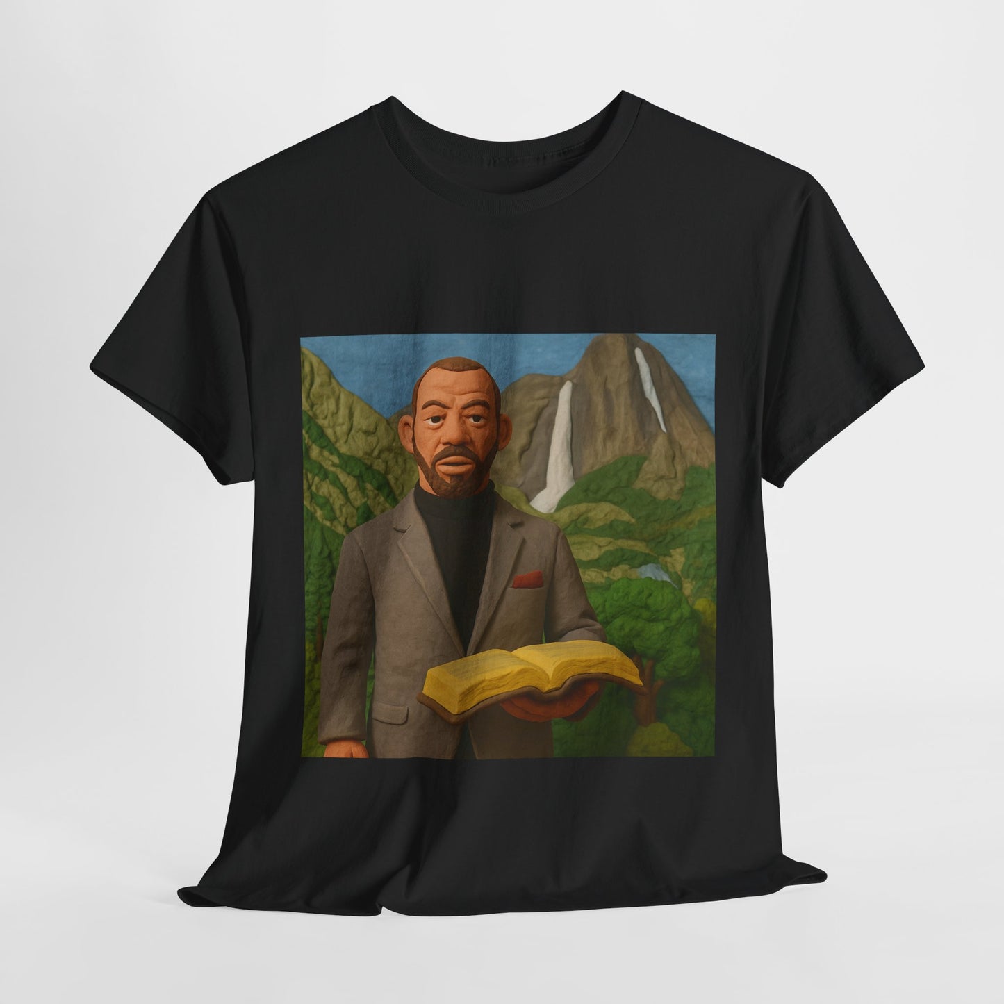 Inspirational Unisex Heavy Cotton Tee - Nature & Knowledge Design