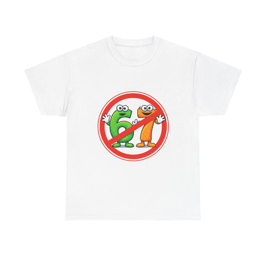 Kids "No 6-7" Cartoon Graphic Tee — Funny Number 6 Design