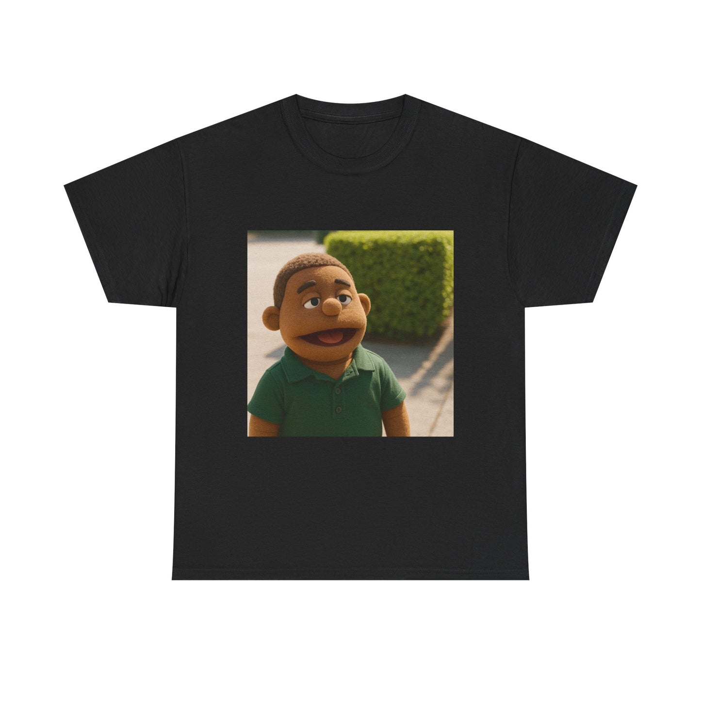 Unisex Heavy Cotton Tee - Fun Puppet Character Design - Perfect for Casual Days