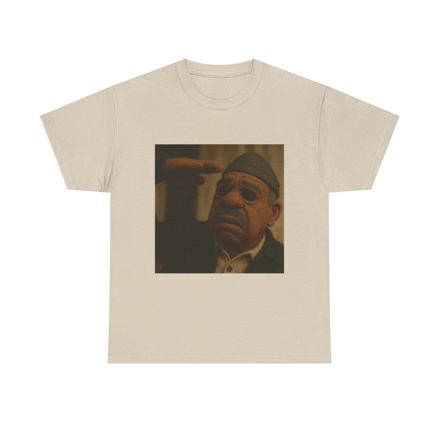 Saluting Hero Unisex Heavy Cotton Tee - Fun Graphic Tee for Casual Outings