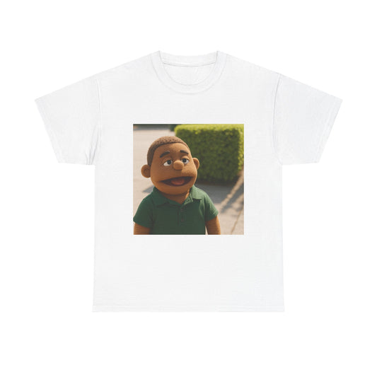 Unisex Heavy Cotton Tee - Fun Puppet Character Design - Perfect for Casual Days