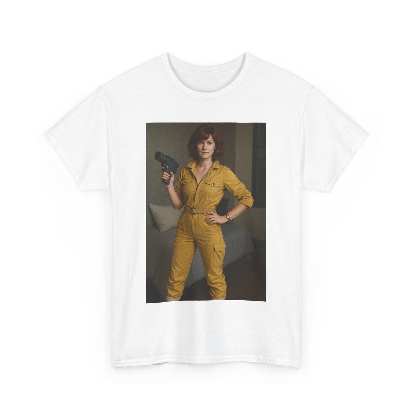 Retro Hero Unisex Heavy Cotton Tee - Vintage Style Graphic Tee for Casual Wear