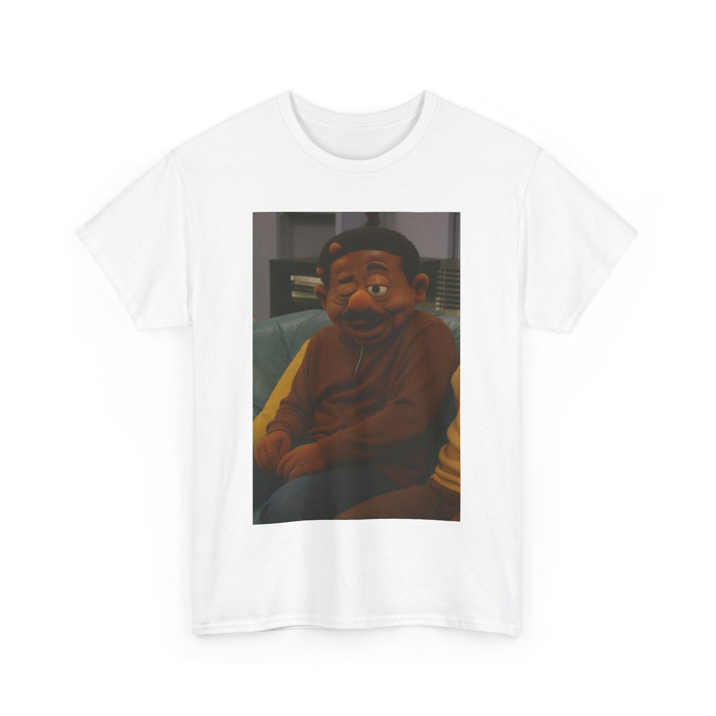 Funny Unisex Heavy Cotton Tee - Laughter and Happiness Graphic Shirt