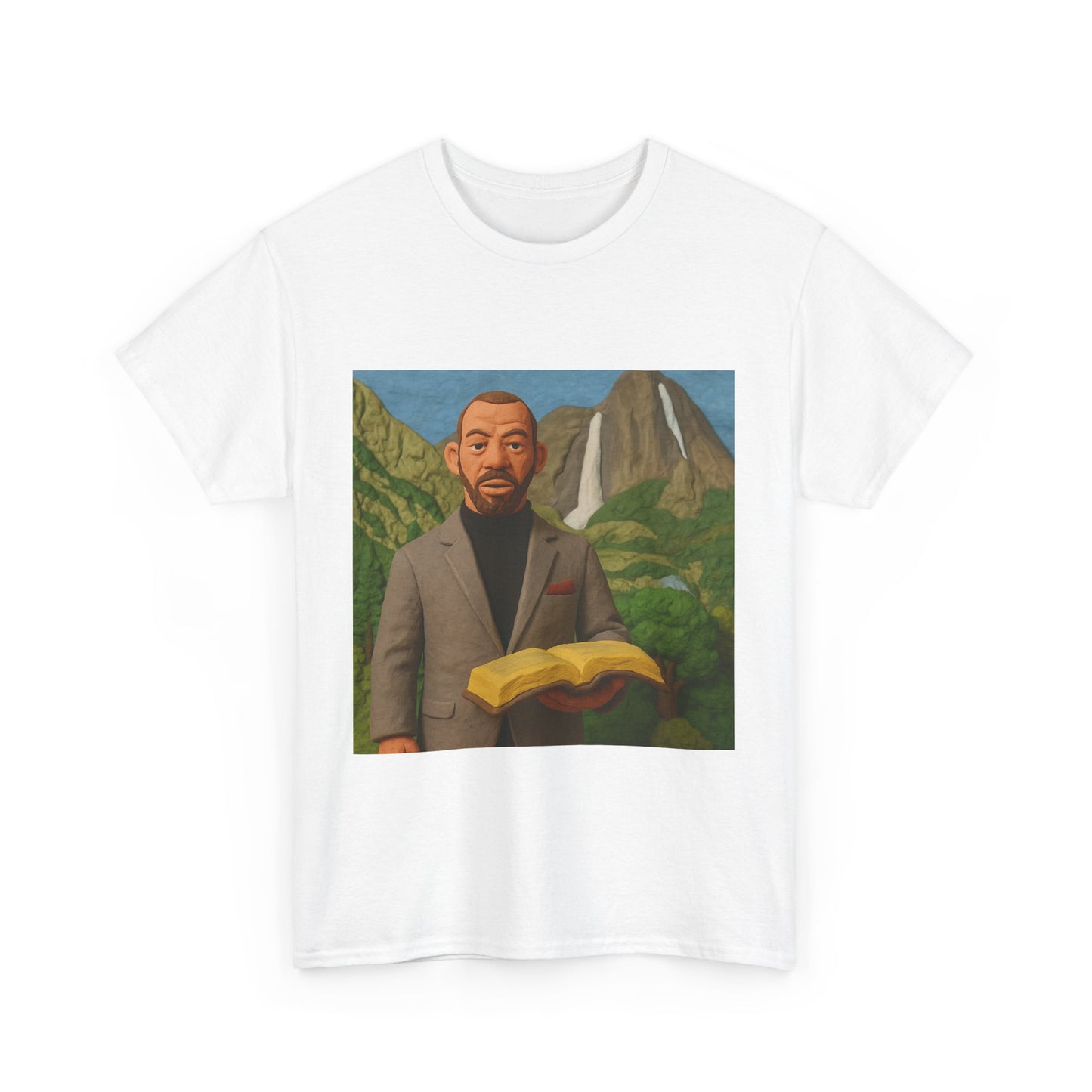 Inspirational Unisex Heavy Cotton Tee - Nature & Knowledge Design