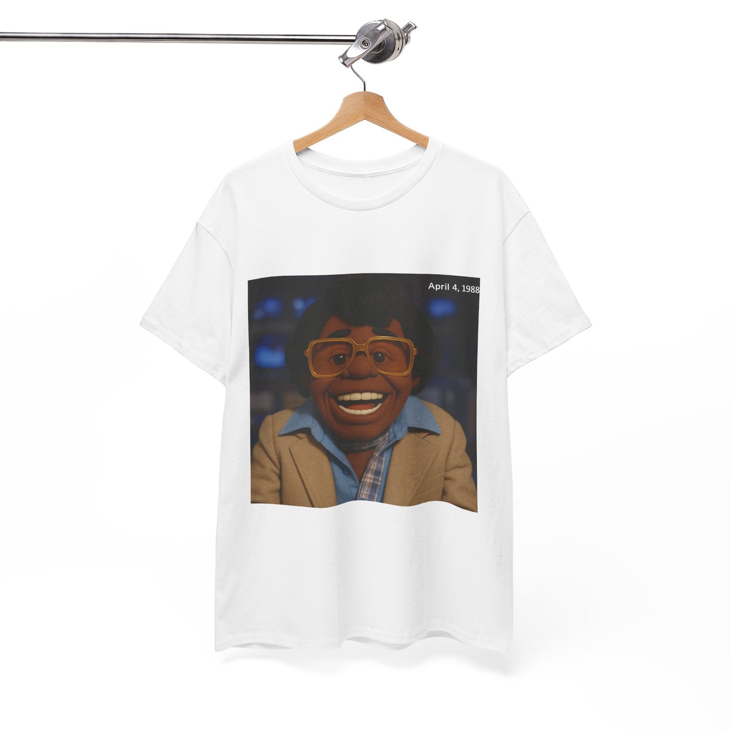 Retro Cartoon Character Unisex Heavy Cotton Tee - April 4, 1988