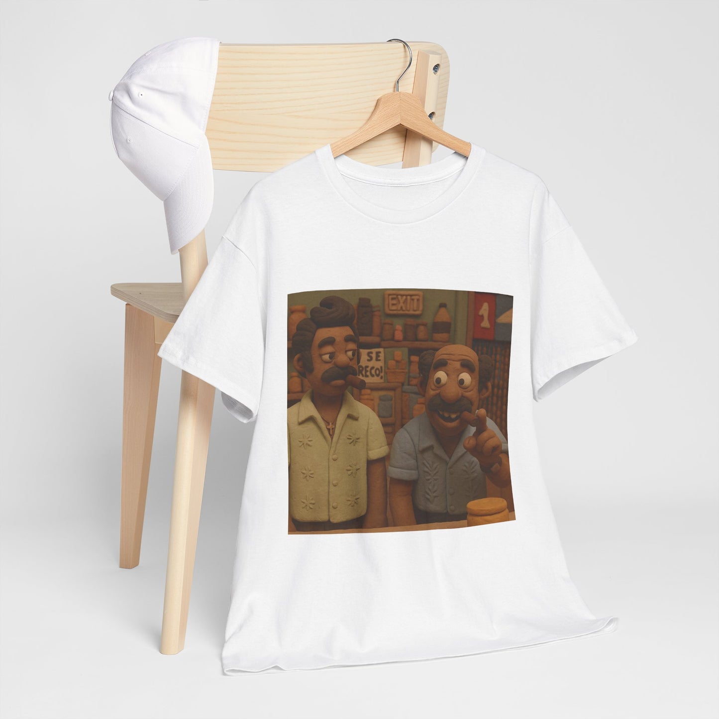 Retro Cartoon Characters Tee - Unisex Heavy Cotton T-Shirt