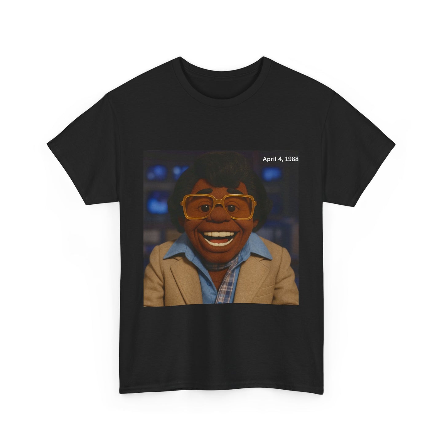 Retro Cartoon Character Unisex Heavy Cotton Tee - April 4, 1988