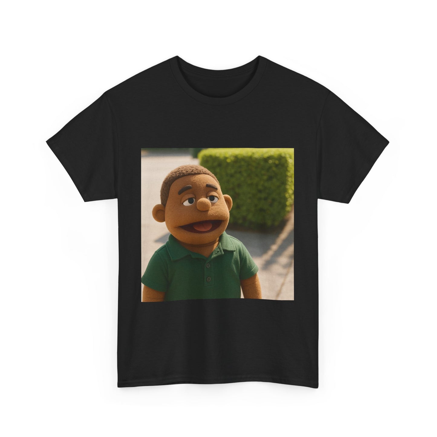 Unisex Heavy Cotton Tee - Fun Puppet Character Design - Perfect for Casual Days