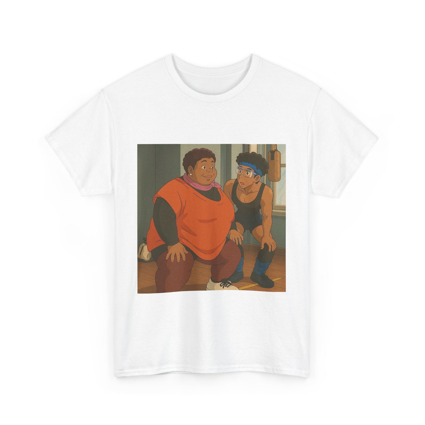 Funny Unisex Heavy Cotton Tee - Nostalgic Cartoon Design for Casual Wear