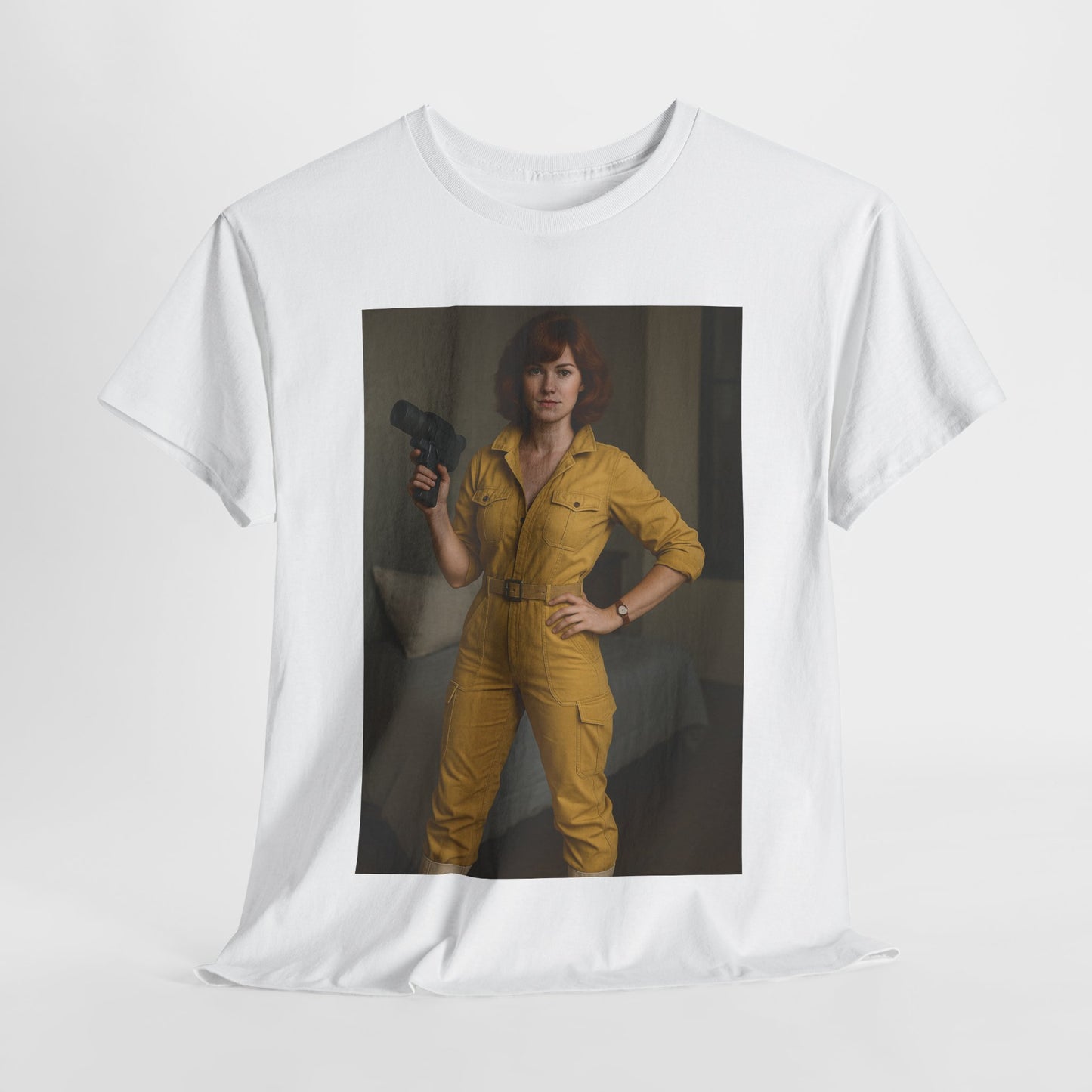 Retro Hero Unisex Heavy Cotton Tee - Vintage Style Graphic Tee for Casual Wear